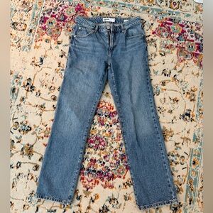 Garage Straight Leg Jeans - Light Blue